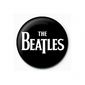 The Beatles  - White Logo Pinbadge ryhmässä MERCHANDISE / Merch / Pop-Rock @ Bengans Skivbutik AB (5556242)