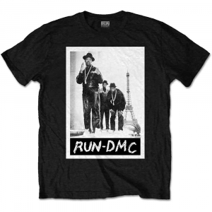 Run Dmc - Paris Photo Uni Bl T-Shirt ryhmässä MERCHANDISE / T-paita / Hip Hop-Rap @ Bengans Skivbutik AB (5556665r)