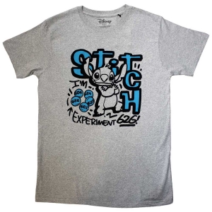 Lilo & Stitch - Experiment Uni Grey T-Shirt ryhmässä MERCHANDISE / T-paita / Film-Musikal @ Bengans Skivbutik AB (5557016r)