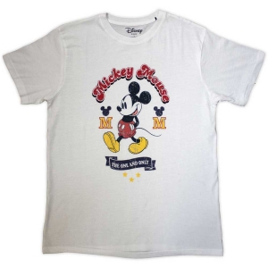 Disney Mickey Mouse - One & Only Uni Wht T-Shirt ryhmässä MERCHANDISE / T-paita / Film-Musikal @ Bengans Skivbutik AB (5557024r)