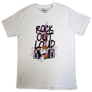 Disney Mickey Mouse - Rock Out Loud Uni Wht T-Shirt ryhmässä MERCHANDISE / T-paita / Film-Musikal @ Bengans Skivbutik AB (5557026r)