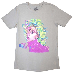 Lady Gaga - Colour Sketch Uni Natrl T-Shirt ryhmässä MERCHANDISE / T-paita / Pop-Rock @ Bengans Skivbutik AB (5557230r)