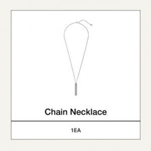 Bts - Monochrome Chain Necklace ryhmässä MERCHANDISE / Merch / K-Pop @ Bengans Skivbutik AB (5557942)