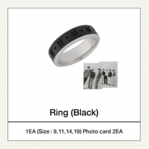 Bts - Monochrome Ring (Black) ryhmässä MERCHANDISE / Merch / K-Pop @ Bengans Skivbutik AB (5557944)