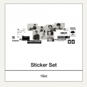 Bts - Monochrome Sticker Set ryhmässä MERCHANDISE / Merch / K-Pop @ Bengans Skivbutik AB (5557945)