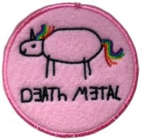 Death Metal - Patch Death Metal Unicorn Light Pin ryhmässä ME SUOSITTELEMME / Perjantain julkaisut / Fredag den 26:e Juli 2024 @ Bengans Skivbutik AB (5558765)