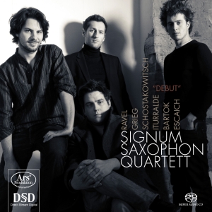 Grieg/Schostakowitsch/Ravel/Bartok/ - Debut Signum Saxophone Quartet ryhmässä Musiikki / SACD / Klassiskt @ Bengans Skivbutik AB (5560733)