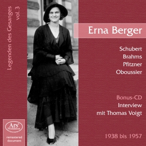 Schubert/Brahms/Schumann/Pfitzner/W - Vocal Recital Erna Berger ryhmässä ME SUOSITTELEMME / Joululahjavinkki: CD @ Bengans Skivbutik AB (5560882)