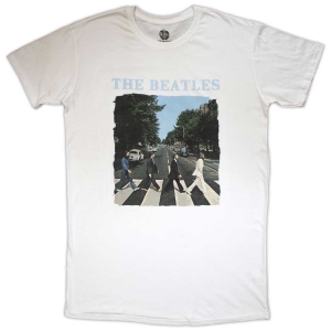 The Beatles - Abbey Road & Logo Lady Wht T-Shirt ryhmässä MERCHANDISE / T-paita / Pop-Rock @ Bengans Skivbutik AB (5562462r)