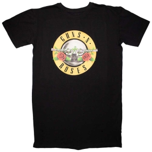 Guns N Roses - Classic Logo Lady Bl T-Shirt ryhmässä MERCHANDISE / T-paita / Hårdrock @ Bengans Skivbutik AB (5562464r)