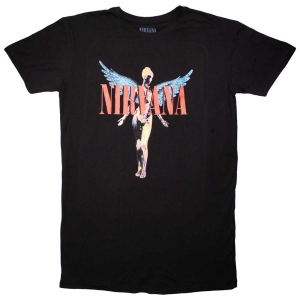 Nirvana - Angelic Lady Bl T-Shirt ryhmässä MERCHANDISE / T-paita / Pop-Rock @ Bengans Skivbutik AB (5562465r)