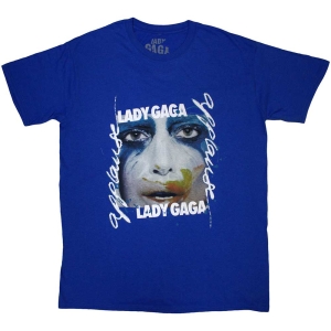 Lady Gaga - Artpop Facepaint Uni Blue T-Shirt ryhmässä MERCHANDISE / T-paita / Pop-Rock @ Bengans Skivbutik AB (5562485r)