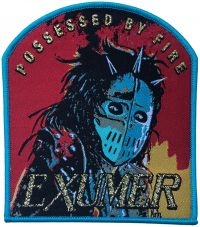 Exhumer - Patch Possessed By Fire Blue Border ryhmässä ME SUOSITTELEMME / Perjantain julkaisut / Fredag den 30:e augusti 2024 @ Bengans Skivbutik AB (5562691)