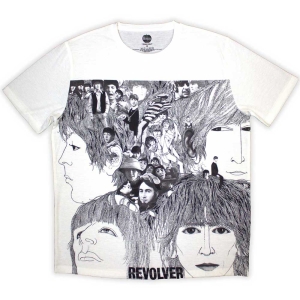 The Beatles - Revolver Uni Wht Sublim T-Shirt ryhmässä MERCHANDISE / T-paita / Pop-Rock @ Bengans Skivbutik AB (5562789r)