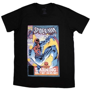 Marvel - Spider-Man Warning Cover Bl T-Shirt ryhmässä MERCHANDISE / T-paita / Film-Musikal @ Bengans Skivbutik AB (5562790r)