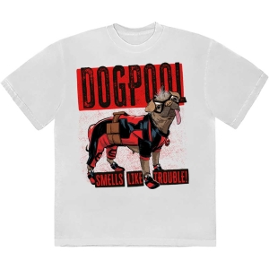 Marvel - Deadpool Dogpool Smells.. Wht T-Shirt ryhmässä MERCHANDISE / T-paita / Film-Musikal @ Bengans Skivbutik AB (5562857r)