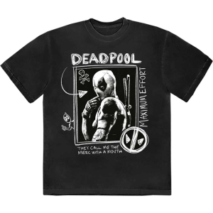 Marvel - Deadpool Merc With A Mouth.. Bl T-Shirt ryhmässä MERCHANDISE / T-paita / Film-Musikal @ Bengans Skivbutik AB (5562859r)