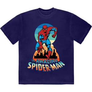 Marvel - Spider-Man Keyhole Navy T-Shirt ryhmässä MERCHANDISE / T-paita / Film-Musikal @ Bengans Skivbutik AB (5562862r)