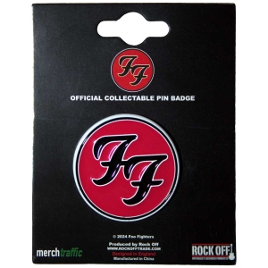 Foo Fighters - Ff Logo Pin Badge ryhmässä MERCHANDISE / Merch / Pop-Rock @ Bengans Skivbutik AB (5562878)