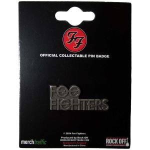 Foo Fighters - Stacked Logo Pin Badge ryhmässä MERCHANDISE / Merch / Pop-Rock @ Bengans Skivbutik AB (5562879)