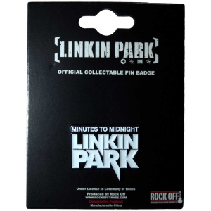 Linkin Park - Minutes To Midnight Pin Badge ryhmässä MERCHANDISE / Merch / Hårdrock @ Bengans Skivbutik AB (5562884)