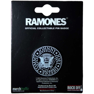 Ramones - Presidential Seal Emblem Pin Badge ryhmässä MERCHANDISE / Merch / Punk @ Bengans Skivbutik AB (5562898)