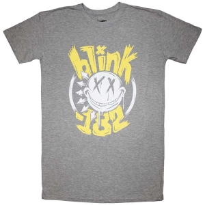 Blink-182 - Big Smile Lady Grey T-Shirt ryhmässä MERCHANDISE / T-paita / Punk @ Bengans Skivbutik AB (5563262r)