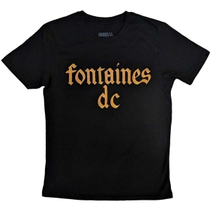 Fontaines D.C. - Gothic Logo Uni Bl T-Shirt ryhmässä MERCHANDISE / T-paita / Pop-Rock @ Bengans Skivbutik AB (5563402r)