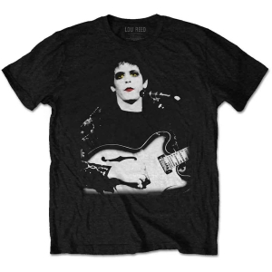 Lou Reed - Bleached Photo Uni Bl T-Shirt ryhmässä MERCHANDISE / T-paita / Pop-Rock @ Bengans Skivbutik AB (5563409r)