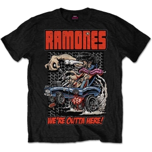 Ramones - Outta Here Uni Bl T-Shirt ryhmässä MERCHANDISE / T-paita / Punk @ Bengans Skivbutik AB (5563419r)