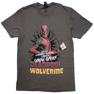 Marvel - Deadpool & Wolverine Change.. Grey T-Shirt ryhmässä MERCHANDISE / T-paita / Film-Musikal @ Bengans Skivbutik AB (5563433r)