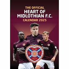 Hearts Fc  - 2025 A3 Calendar ryhmässä ME SUOSITTELEMME / Perjantain julkaisut / Perjantai 1 marraskuuta 2024 @ Bengans Skivbutik AB (5563809)