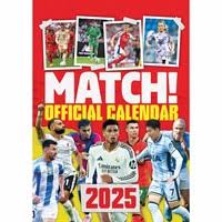 Match! Football (Magazine)  - 2025 A3 Calendar ryhmässä MERCH / Kalenterit 2025 / Calendars League @ Bengans Skivbutik AB (5563811)