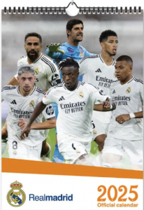 Real Madrid Fc  - 2025 A3 Calendar ryhmässä MERCH / Kalenterit 2025 / Calendars League @ Bengans Skivbutik AB (5563815)