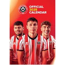 Sheffield United Fc - 2025 A3 Calendar ryhmässä ME SUOSITTELEMME / Perjantain julkaisut / Perjantai 1 marraskuuta 2024 @ Bengans Skivbutik AB (5563816)