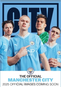 Manchester City Fc  - 2025 A3 Calendar ryhmässä MERCH / Kalenterit 2025 / Calendars League @ Bengans Skivbutik AB (5563824)