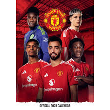 Manchester United Fc - 2025 A3 Calendar ryhmässä MERCH / Kalenterit 2025 / Calendars League @ Bengans Skivbutik AB (5563825)