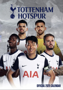 Tottenham Hotspur Fc - 2025 A3 Calendar ryhmässä MERCH / Kalenterit 2025 / Calendars League @ Bengans Skivbutik AB (5563826)