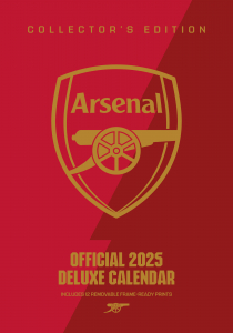 Arsenal Fc  - 2025 A3 Deluxe Calendar ryhmässä MERCH / Kalenterit 2025 / Calendars League @ Bengans Skivbutik AB (5563832)