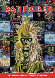 Iron Maiden - 2025 A3 Calendar ryhmässä MERCHANDISE / Merch / Sport @ Bengans Skivbutik AB (5563838)