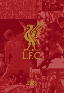 Liverpool Fc  - 2025 A5 Diary ryhmässä MERCH / Kalenterit 2025 / Calendars League @ Bengans Skivbutik AB (5563843)