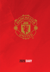 Manchester United Fc - 2025 A5 Diary ryhmässä MERCH / Kalenterit 2025 / Calendars League @ Bengans Skivbutik AB (5563845)