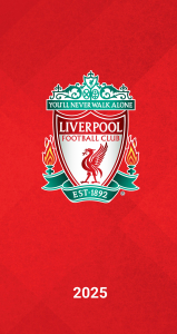 Liverpool Fc - 2025 Slim Diary ryhmässä MERCH / Kalenterit 2025 / Calendars League @ Bengans Skivbutik AB (5563847)