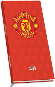 Manchester United Fc - 2025 Slim Diary ryhmässä MERCH / Kalenterit 2025 / Calendars League @ Bengans Skivbutik AB (5563849)