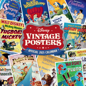 Disney Vintage Posters - 2025 Square Calendar ryhmässä MERCHANDISE / Merch / Film-Musikal @ Bengans Skivbutik AB (5563850)