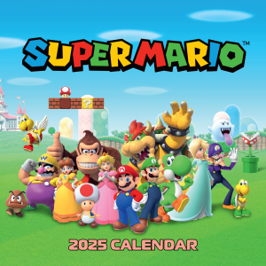 Super Mario  - 2025 Square Calendar ryhmässä MERCHANDISE / Merch / Spel @ Bengans Skivbutik AB (5563862)