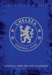 Chelsea Fc  - 2025 A3 Deluxe Calendar ryhmässä MERCH / Kalenterit 2025 / Calendars League @ Bengans Skivbutik AB (5563875)