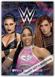 Wwe Women  - 2025 A3 Calendar ryhmässä MERCHANDISE / Merch / Sport @ Bengans Skivbutik AB (5563888)