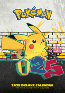 Pokemon - 2025 A3 Deluxe Calendar ryhmässä MERCHANDISE / Merch / Spel @ Bengans Skivbutik AB (5563905)