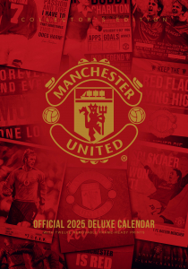 Manchester United Fc  - 2025 A3 Deluxe Calendar ryhmässä MERCH / Kalenterit 2025 / Calendars League @ Bengans Skivbutik AB (5563906)